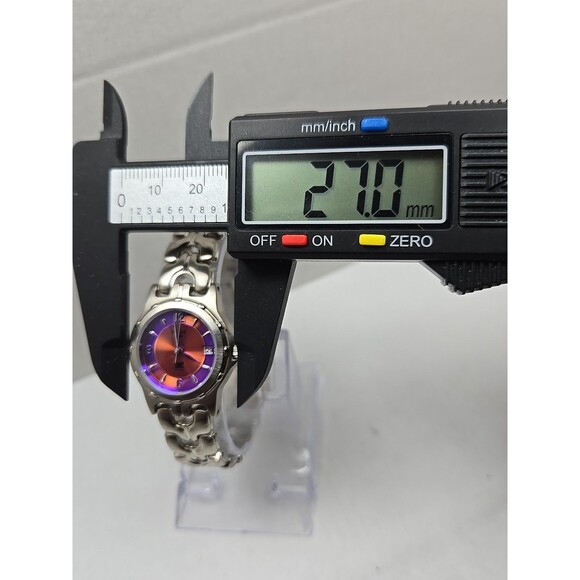 Relic Wet ZR11599 Womens Purple Dial Date Watch Silver Tone Bracelet New Battery - Picture 5 of 12